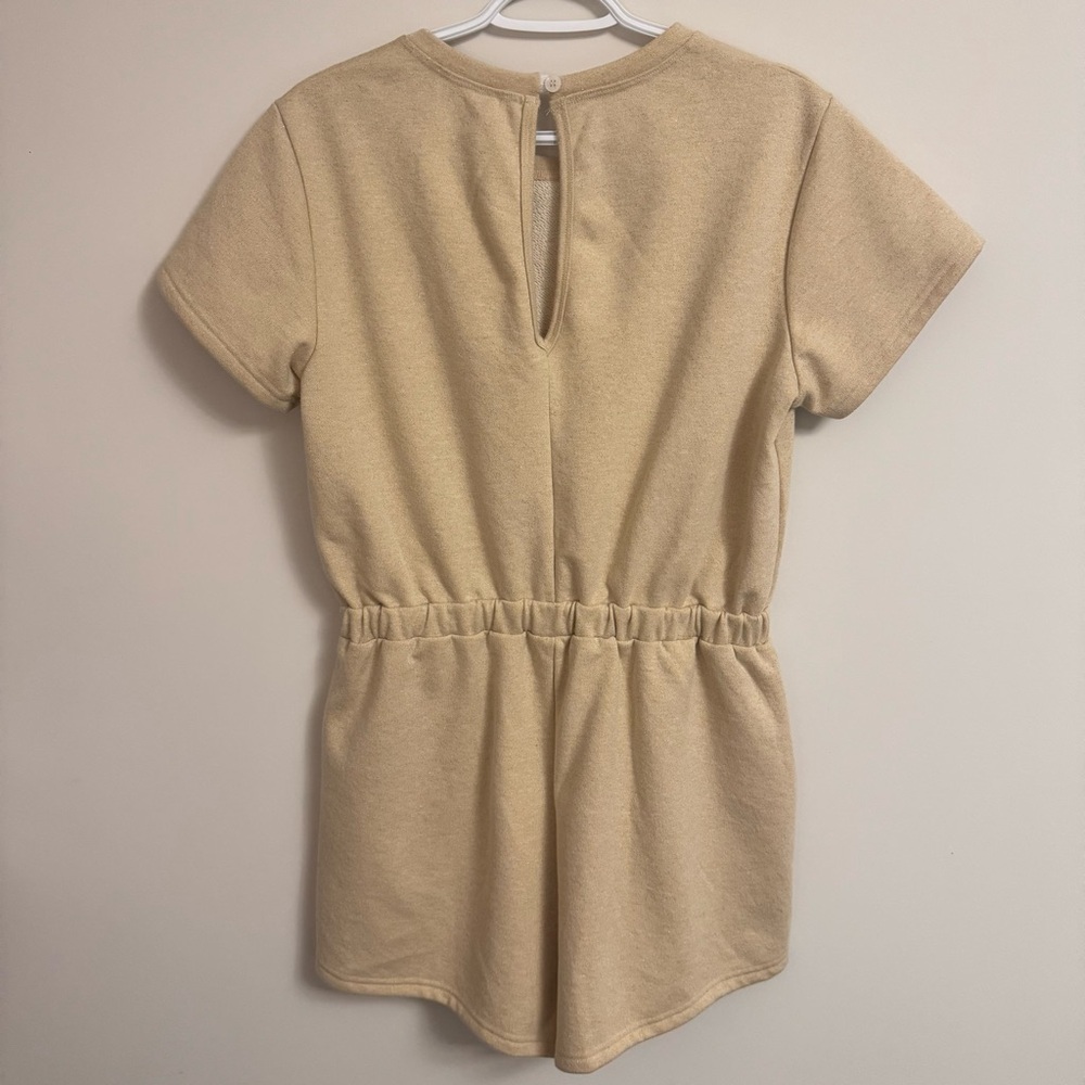 2/40 Smash + Tess Backyard Shorty Romper in Natural Shimmer - Women’s Medium - Picture 4 of 11